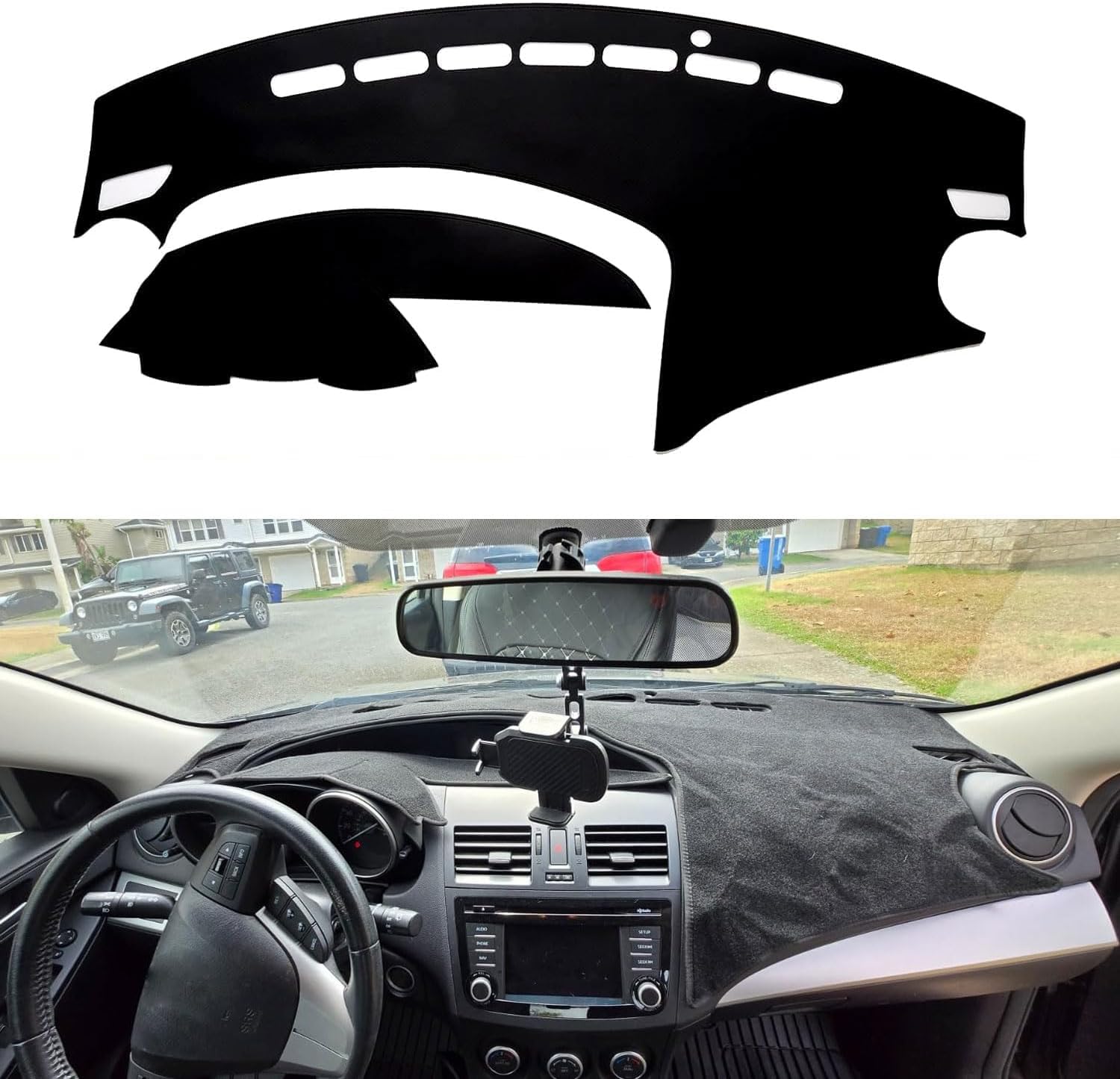 Dash Cover for Dashboard Cover Mat for Toyota Camry Sedan 2012 2013 2014 2015 2016 2017 Accessories Dash Mat Shade Nonslip Mesh Protector No Glare