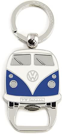 BRISA VW T1 Bus Enamel Keychain - Official Volkswagen Licensed Metal Keyring Accessory