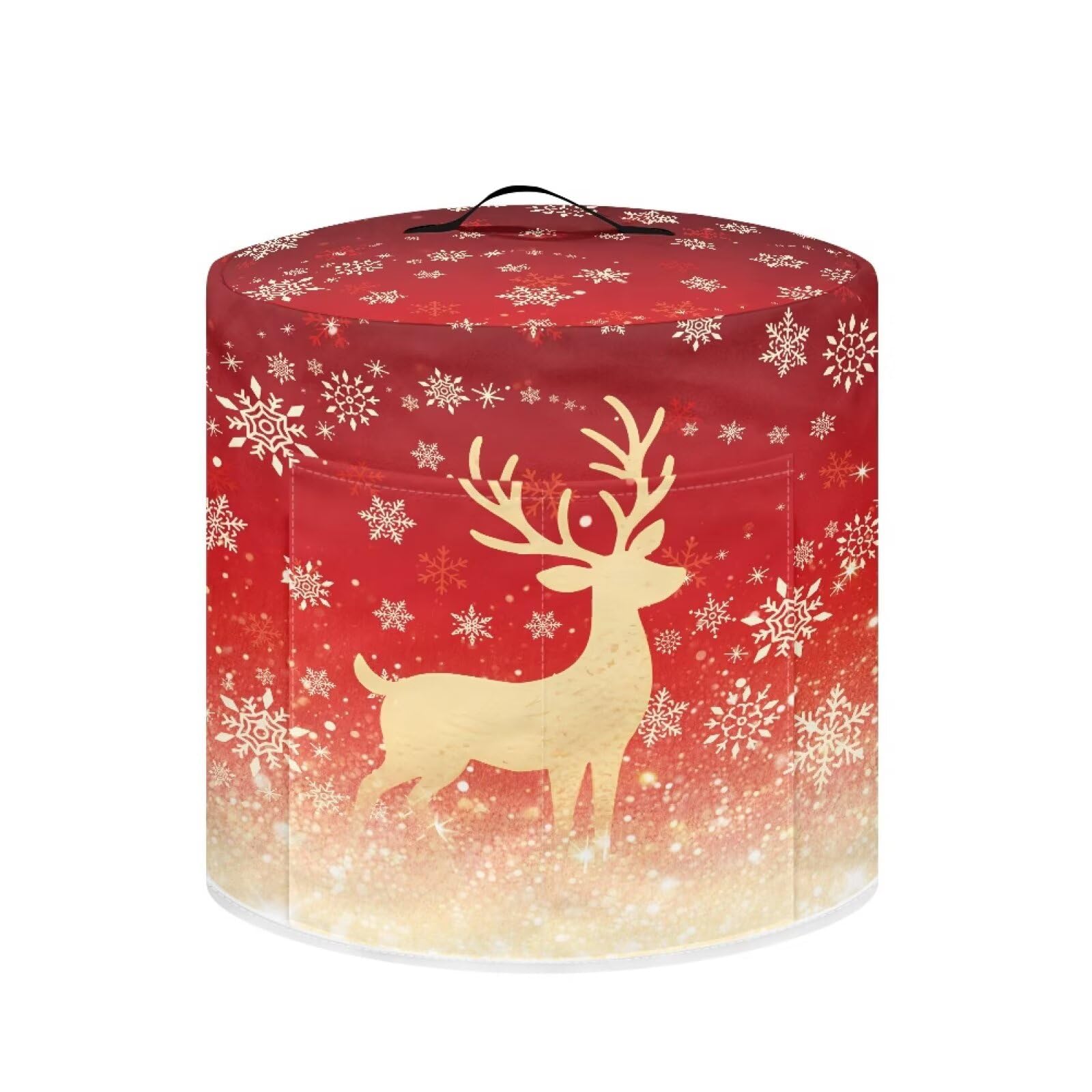8-Quart Air Fryer Cover - Christmas Reindeer Waterproof Dust Protector | Portable with Pocket | Exquisite Holiday Gifts for Women