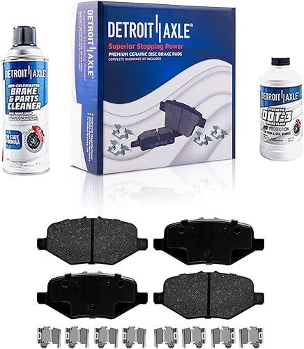 Miniatura 101 de Detroit Axle - Pastillas de Freno Delantero para Chevrolet Captiva Sport Equinox Pontiac Torrent Saturn Vue Suzuki XL-7, Pastillas de Freno Cerámica