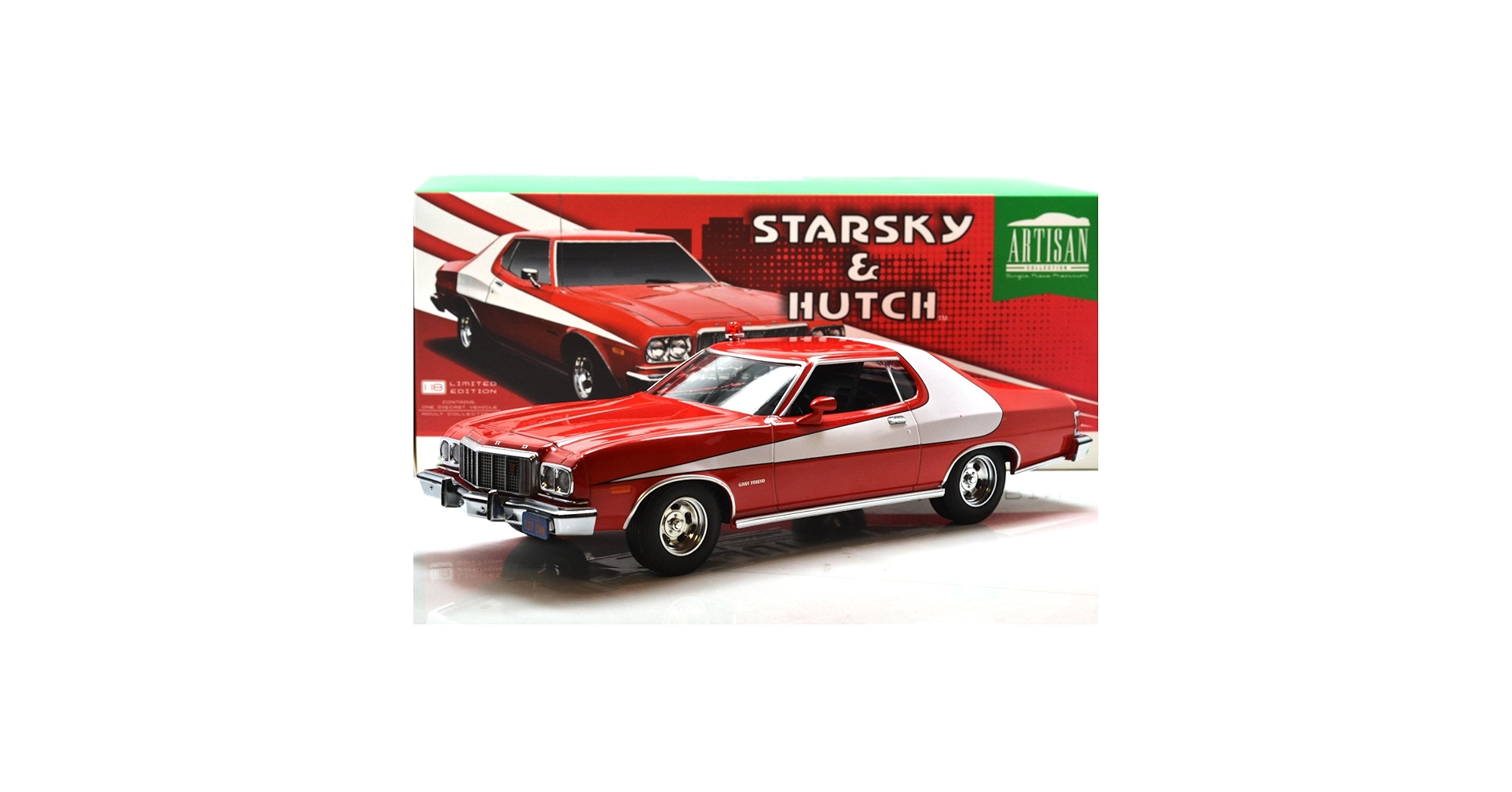 グリーンライト　1/43 スタスキー&ハッチ　フォード　グラン　トリノ Amazon.co.jp: GREENLIGHT 1:18SCALE ARTISAN 