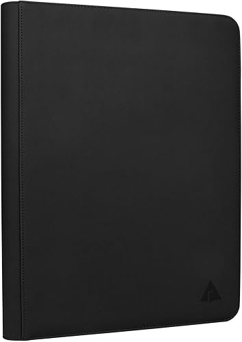 Miniatura 6 de Carpeta de tarjetas de 16 bolsillos con más de 1000 bolsillos, grandes bolsillos laterales sin anillo, carpeta de álbum de tarjetas intercambiables