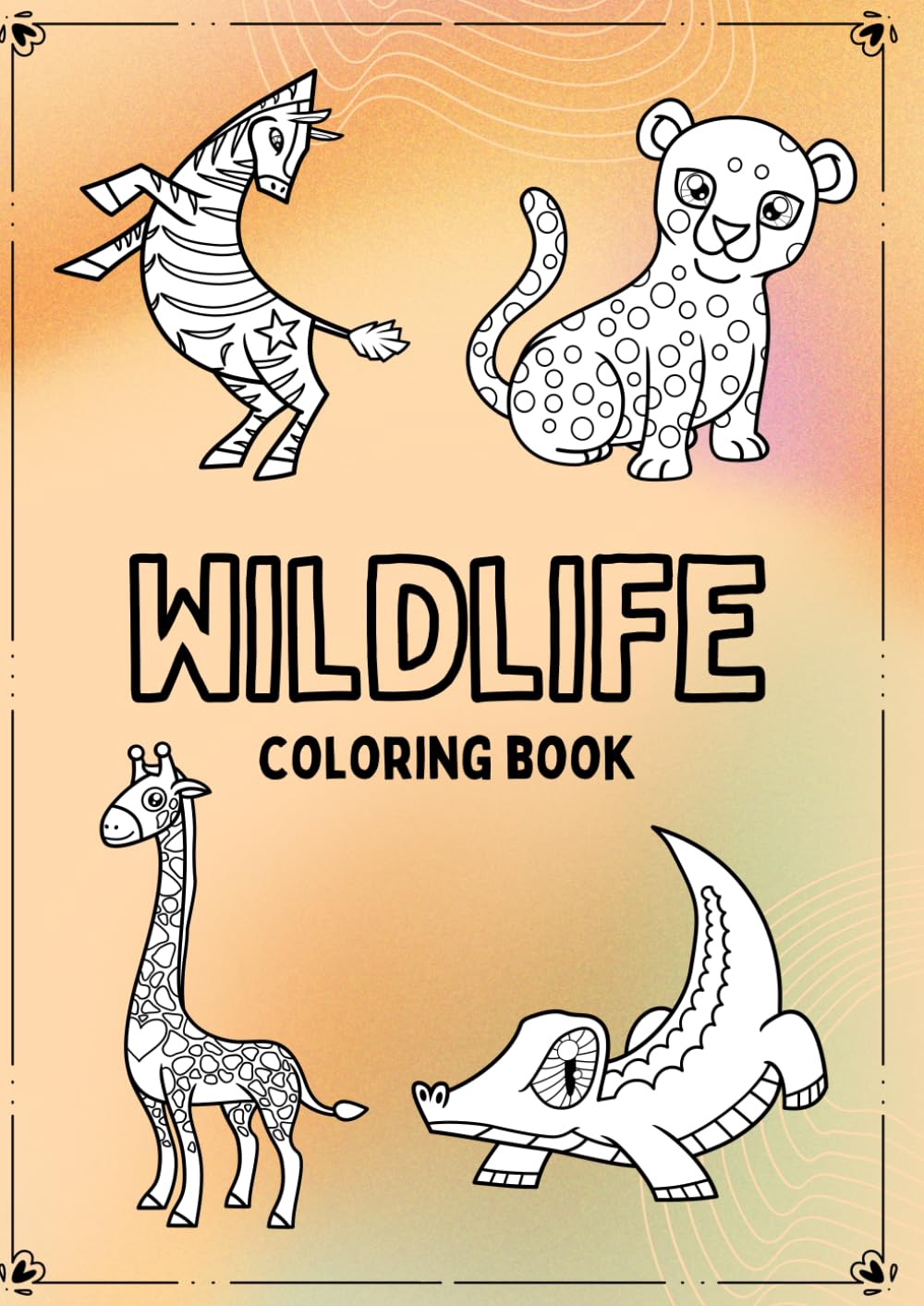 Wildlife Wonders: A Simple Animal Colouring Book