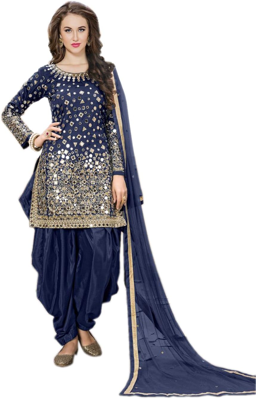 Shoppingover Indian panjabi Salwar Suits for UK Women- Blue Color