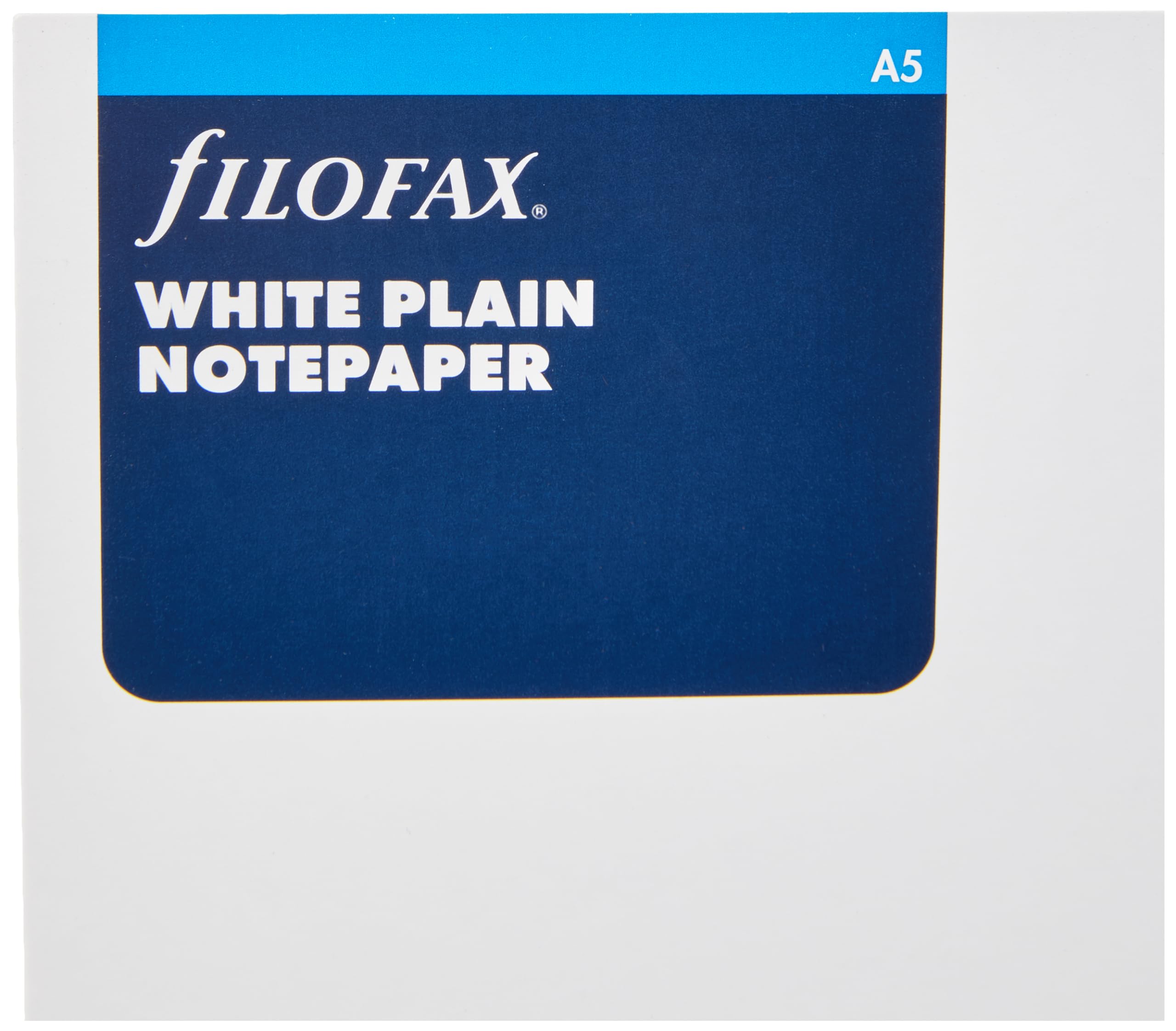 FILOFAX A5 White Plain NOTEPAPER REF:342405 1