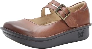 Alegria Women's Paloma Series 2 Double Strap Leather Mary Jane Comfort Shoes
