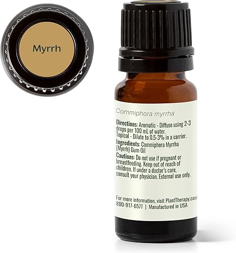Miniatura 8 de Plant Therapy Aceite esencial de mirra 100% puro, sin diluir, aromaterapia natural, grado terapéutico, 0.3 fl oz (1/3 oz)