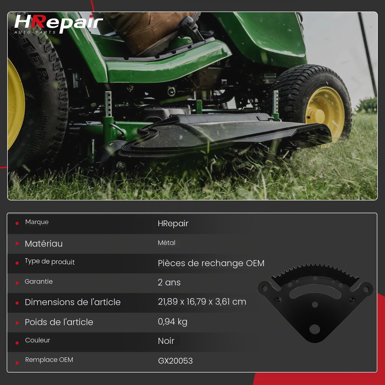 Kit de Reconstruction de pignon de Direction pour John Deere LA100 LA105 LA120 LA130 LA135 LA140 LA150 LA165, John Deere D Series Remplace # GX21924BLE, GX20053, GX20054, GX21994