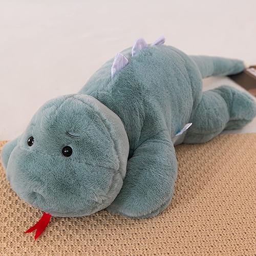 Miniatura 2 de Juguete de peluche reversible, almohada de viaje 2 en 1, calentador de manos, suave soporte para el cuello, felpa de serpiente, almohada de
