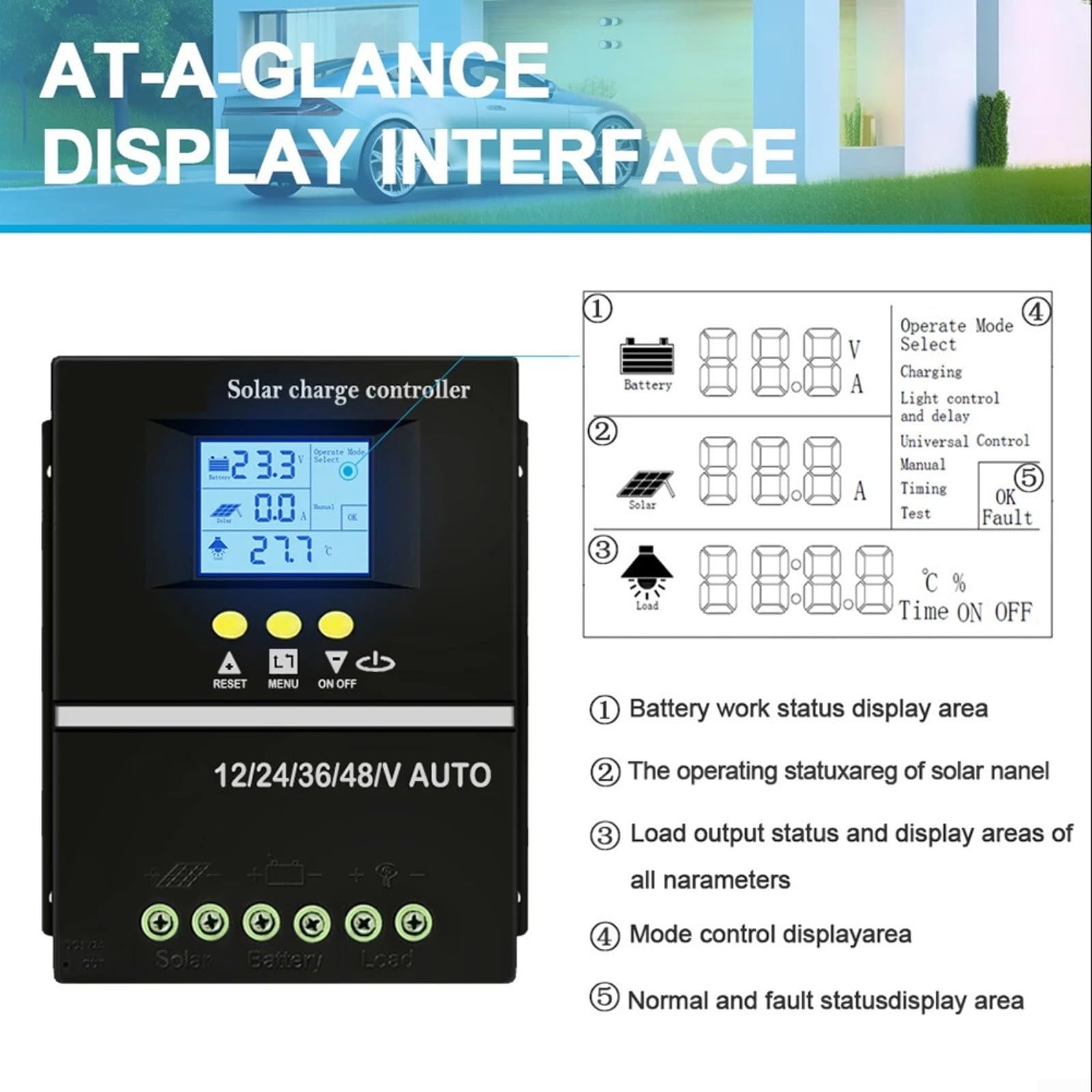200A MPPT Solar Laderegler 12V/24V/36V/48V LCD Display Batterieladeregler Mit Dual USB Anschlüssen Für Solarpanel System For Battery Regulation And Efficient Monitoring
