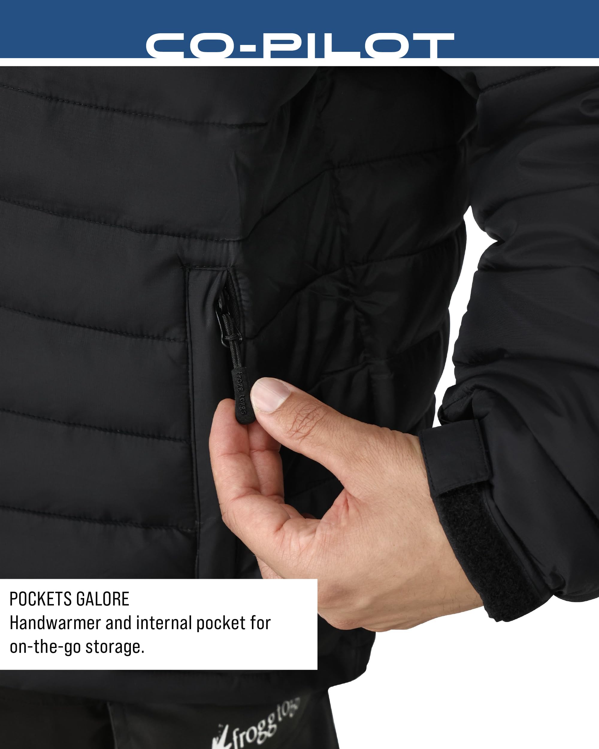 FROGG TOGGS Co-pilot Insulated Puff Jacket Co-Pilot - Chaqueta aislante Hombre (Pack de 1)