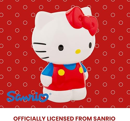 Miniatura 8 de Sanrio Hello Kitty - Banco de monedas de cerámica de 6 pulgadas  Organizador de dinero, tarro de ahorro rojo