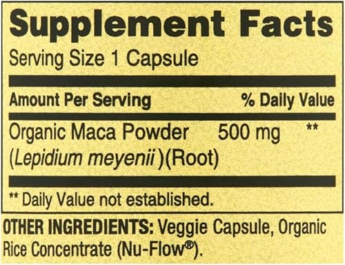 Miniatura 2 de Generic Spring Valley - Cápsulas de raíz de maca de 500 mg, raíz de maca orgánica para mujeres y hombres + guía exclusiva de vitaminas VitaMax