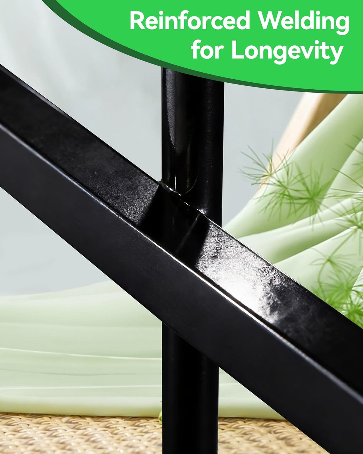 10-Panel Strong Dog Fence, 32in H x 24ft L, Thickened Hollow Iron Tubes, High-Density Metal Barrier for Yard, No Dig Temporary Fencing