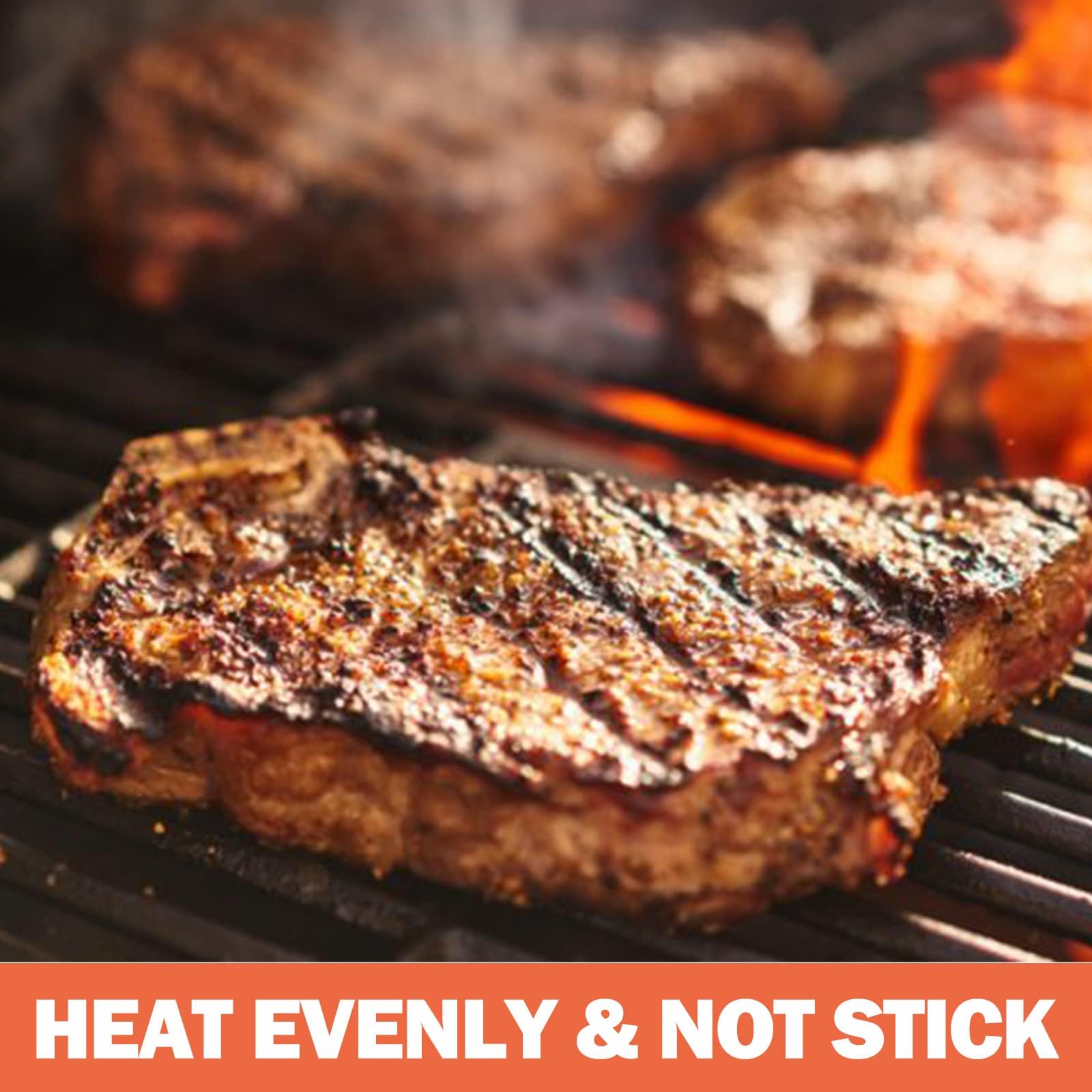 GFTIME Żeliwny ruszt do grillowania 43,2 x 24 cm, zamiennik rusztu Napoleon Triumph 495, Charbroil Performance 440S Grill, żeliwny ruszt do grilla, 3 sztuki akcesoriów do grilla