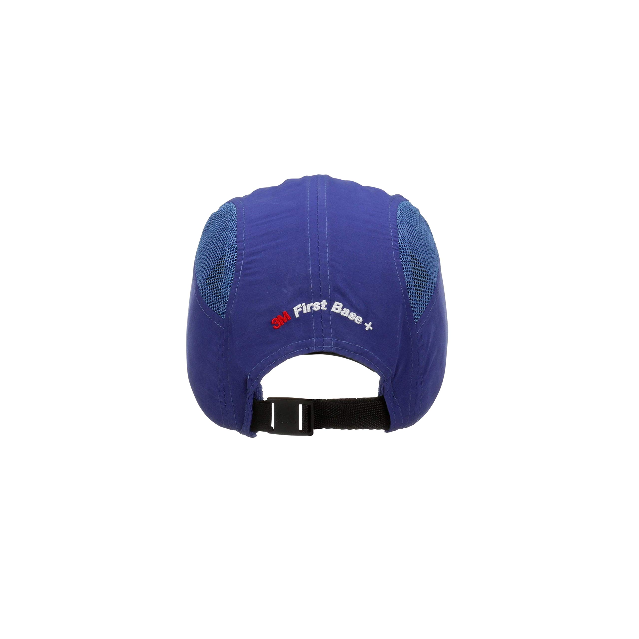 3M First Base y Gorra de protección, Azul Real, con Visera Recortada 55 mm, 2014288 (Paquete de 4)
