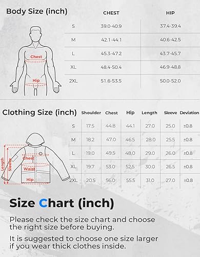 Vista 6 de KEMIMOTO Camo Hunting Heated Jacket for Men with 12V 15000mAh Battery, Warm Fleece Electric Heated Coat