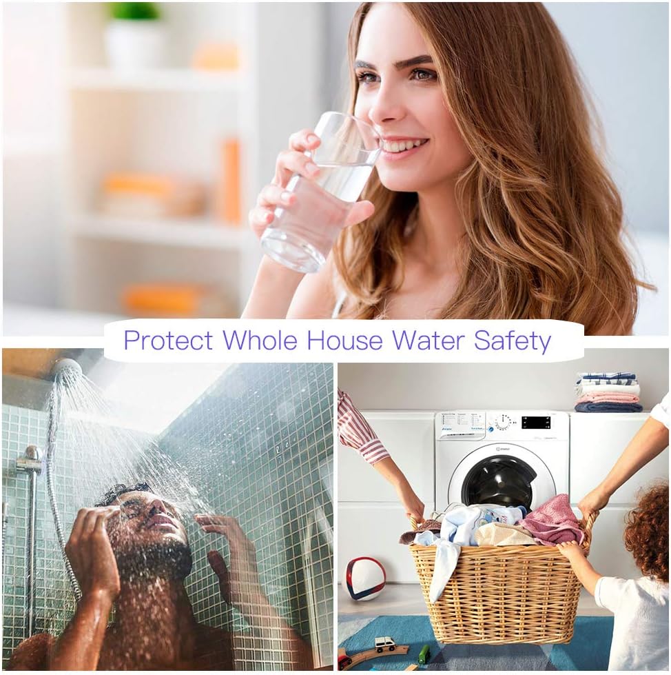 Top Rated HQUA-OWS-124 UV Water Purifier for Whole House, 12GPM 110V 40W Model + 2 Extra Lamp + 1 Extra Ballast + 1 Extra Quartz Sleeve