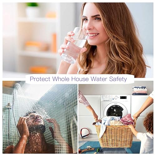 Miniatura 8 de HQUA -OWS-6 Filtro esterilizador de purificador de agua ultravioleta para purificación de agua de cocina 6 GPM 110 V 25 W modelo HQUA-UV-6 GPM  1