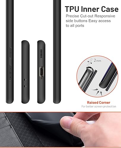 Miniatura 5 de OCASE - funda cartera compatible con Galaxy S21 5G, 6.2 pulgadas