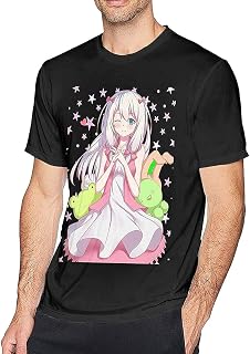 shem Youth Eromanga Sensei Vintage T Shirt Sports Short Sleeve Loose Round Neck Tee -3XL Black