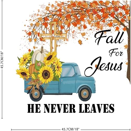 Miniatura 3 de Cuadernos con texto en inglés "Fall for Jesus He Never Leeds" - Vinilo decorativo para pared, murales de calabaza, parche de calabaza, camión de