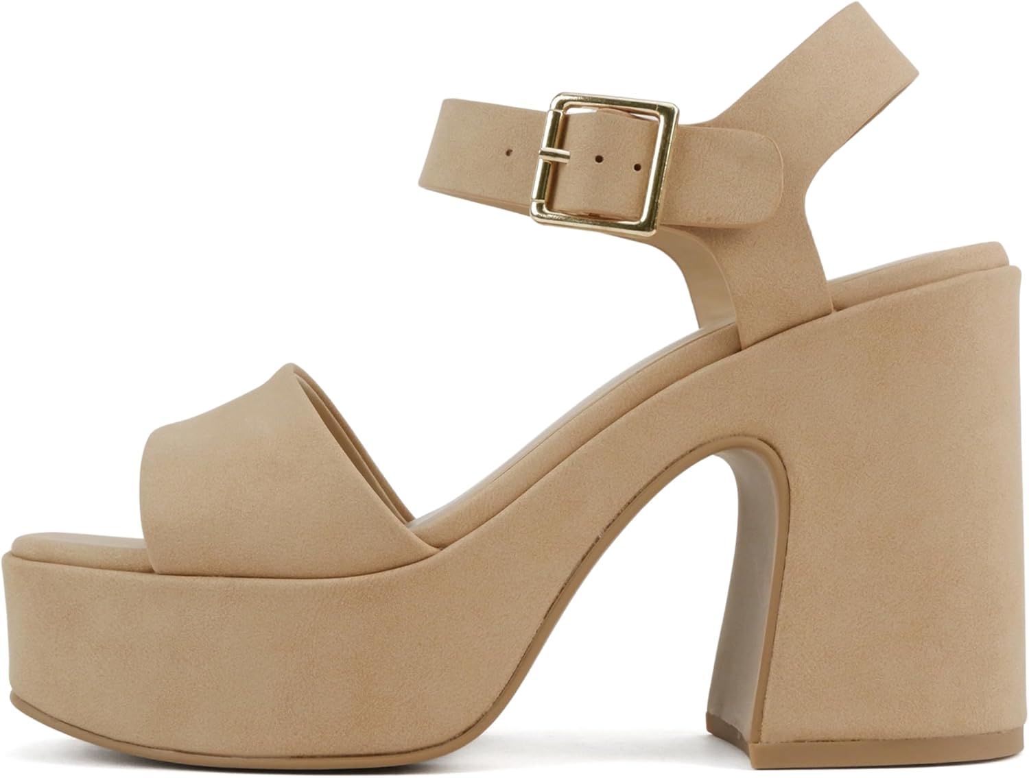 Soda Launch ~ Women Open Toe Ankle Strap Platform Chunky High Heeled Sandal