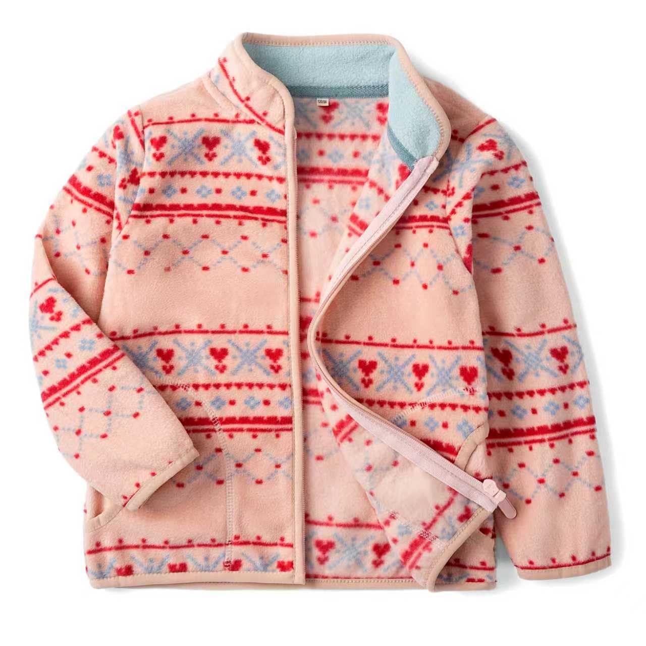 Toddler Boys Girls Fleece Jacket Lightweight Fall Spring 2-12 Years | Soft Anti-Pilling Fleece, Lightweight Fit, Easy Zip-Up, Hand-Warm Pockets, Windproof Stand-Up Collar, Wear Alone or as Layer