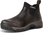 Men's Waterproof Rubber Rain Boots — Neoprene Slip-On Ankle Deck Boots for Garden, Yard, Farm & Fishing, Breathable Mesh Lining, Dual Removable Insoles for Wide Fit, Non-Slip Sole