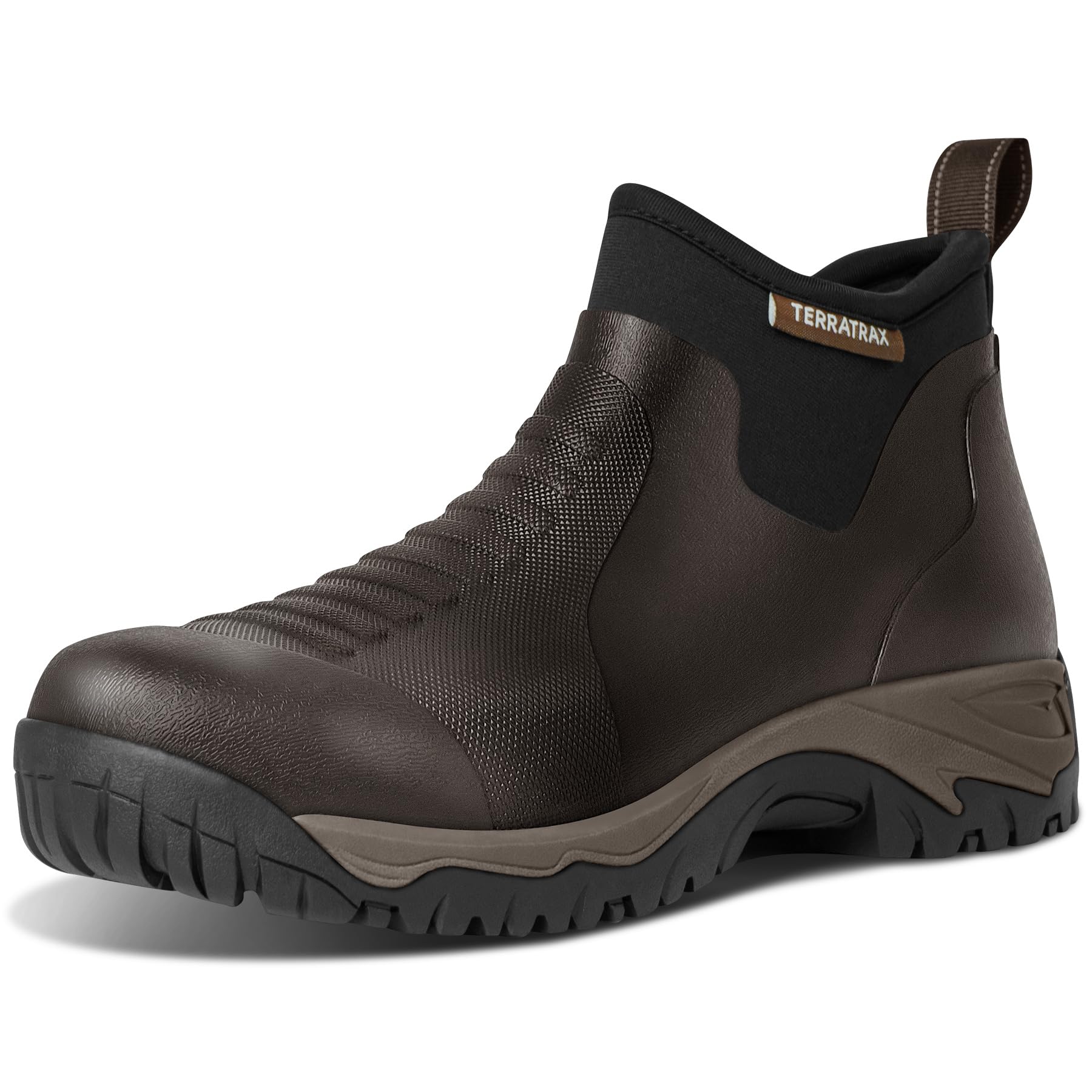 Men's Muck Boots Waterproof Rubber Ankle Boots for Hunting Fishing
