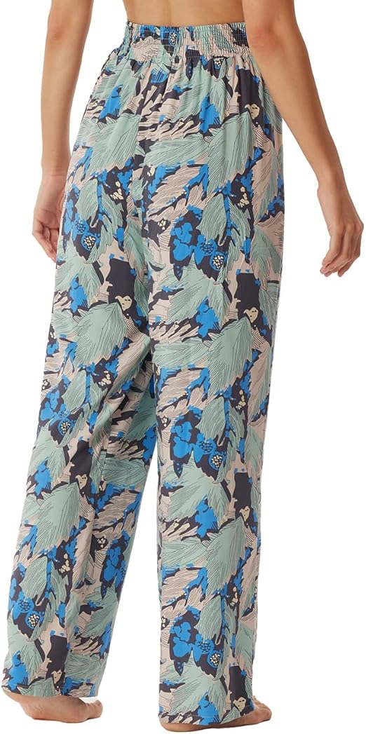 SCHIESSER Mix Relax loungebroek lang, dames geweven broek lange viscose