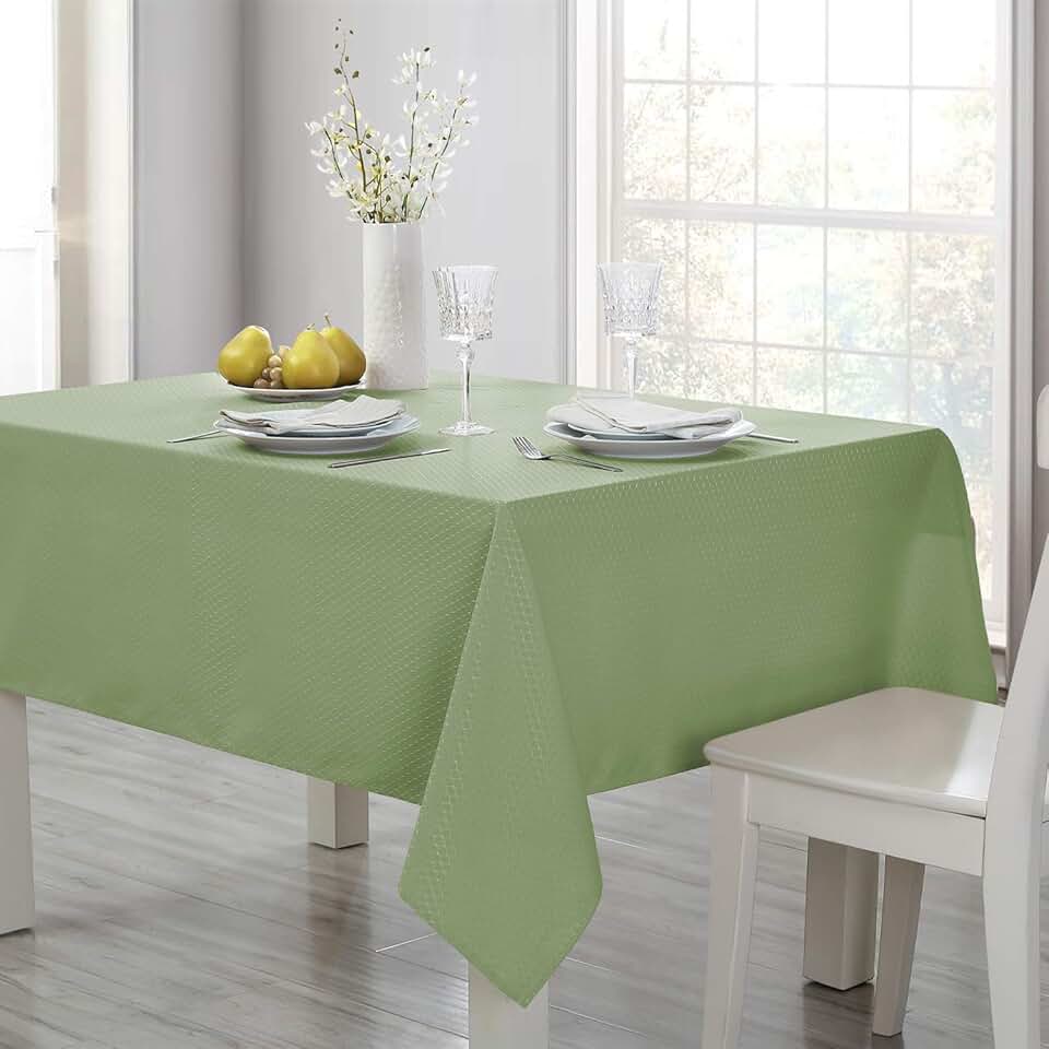 sage green tablecloth