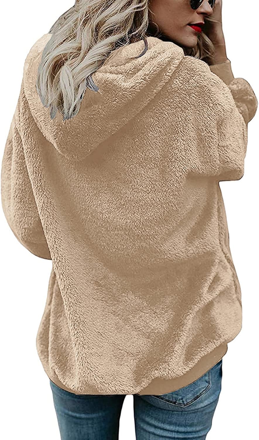 oversized fleece sweatshirt