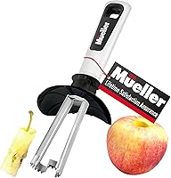 Mueller Premium Stainless Steel Apple Corer with Safety Guard - Durable for Apples, Pears, Peppers & Cupcakes (4.2 Stars)