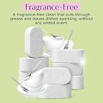 Fab Tab 100% Plastic-Free Dishwasher Detergent Tablets, Clean Ingredients, Fragrance Free, No Residue, Powerful Enzyme-Based Dishwasher Pods, 40 Count.