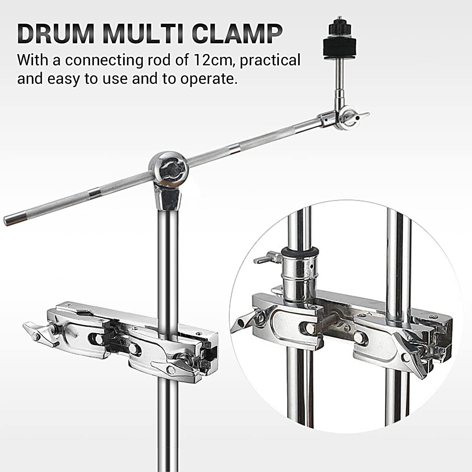 Drum Beckenständer | Schnellspanner Beckenständer Drum Bracket - Legierung Multiclamp Stand Rack, Tom Mount Holder, Drum Hardware Connecting Clamp, Drum Accessories Zorq