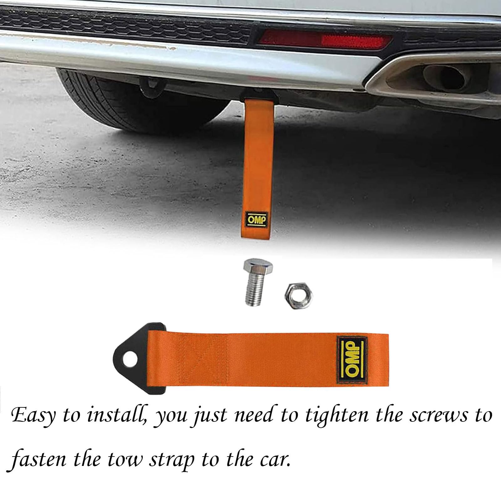 Cinghie Di Traino Exsbtay Per Auto - 2 Pezzi In Nylon Verde, Resistenza Fino A 2 Tonnellate, Universali Per Paraurti - Foto 5