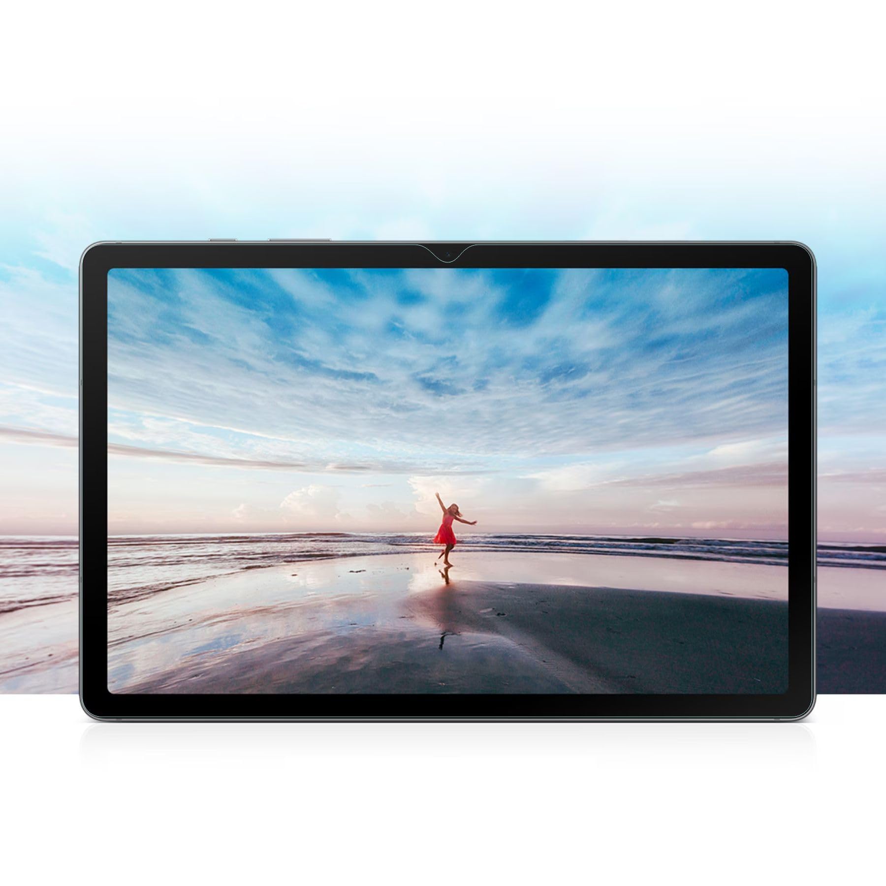 Engo Samsung Galaxy Tab S10 Lite 10.9 İnç İle Uyumlu Ekran Koruyucu 9H Temperli Kırılmaz Esnek Nano Cam, Çizilmeye Ve Darbeye Dayanıklı Koruma, Hd Şeffaf