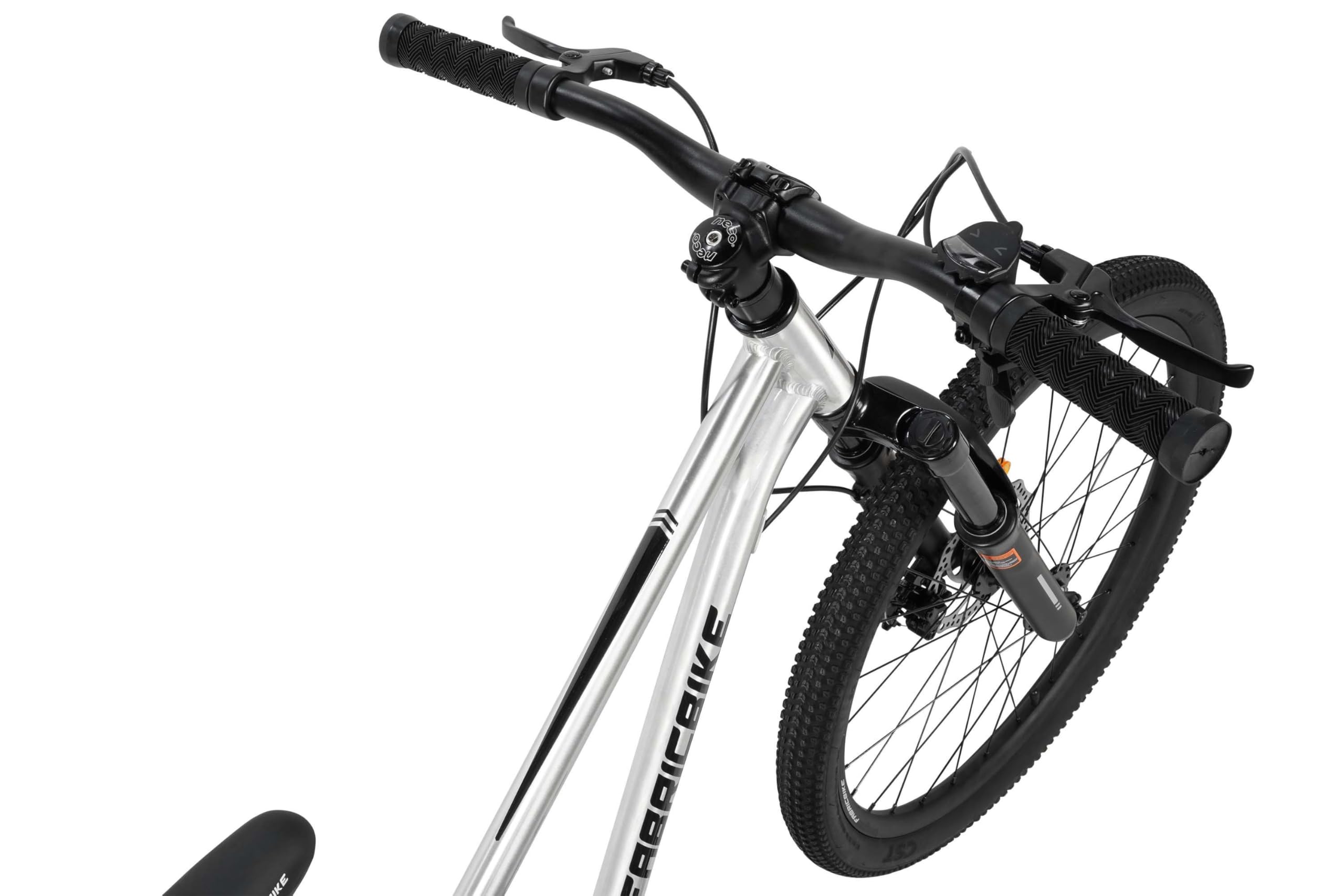 FabricBike Terra - Bicicleta de montaña de Aluminio 24 Pulgadas para niños de 8, 9, 10 y 11 años, Bicicleta MTB, Freno de Disco, Cambio de 7 velocidades, Suspensión Delantera.