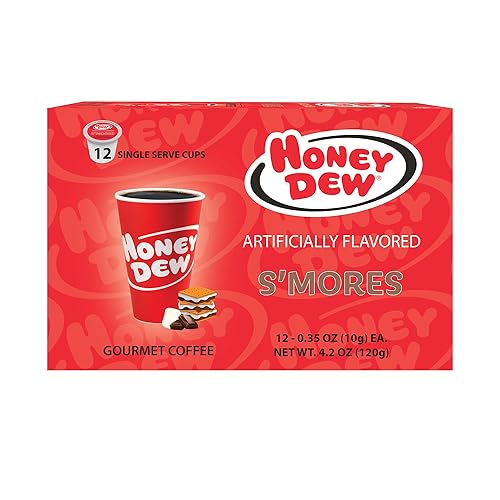Miniatura 7 de Honey Dew Donuts Café con sabor a caramelo loco - Cápsulas de café de una sola porción, compatibles con cafeteras Keurig - 12 cápsulas