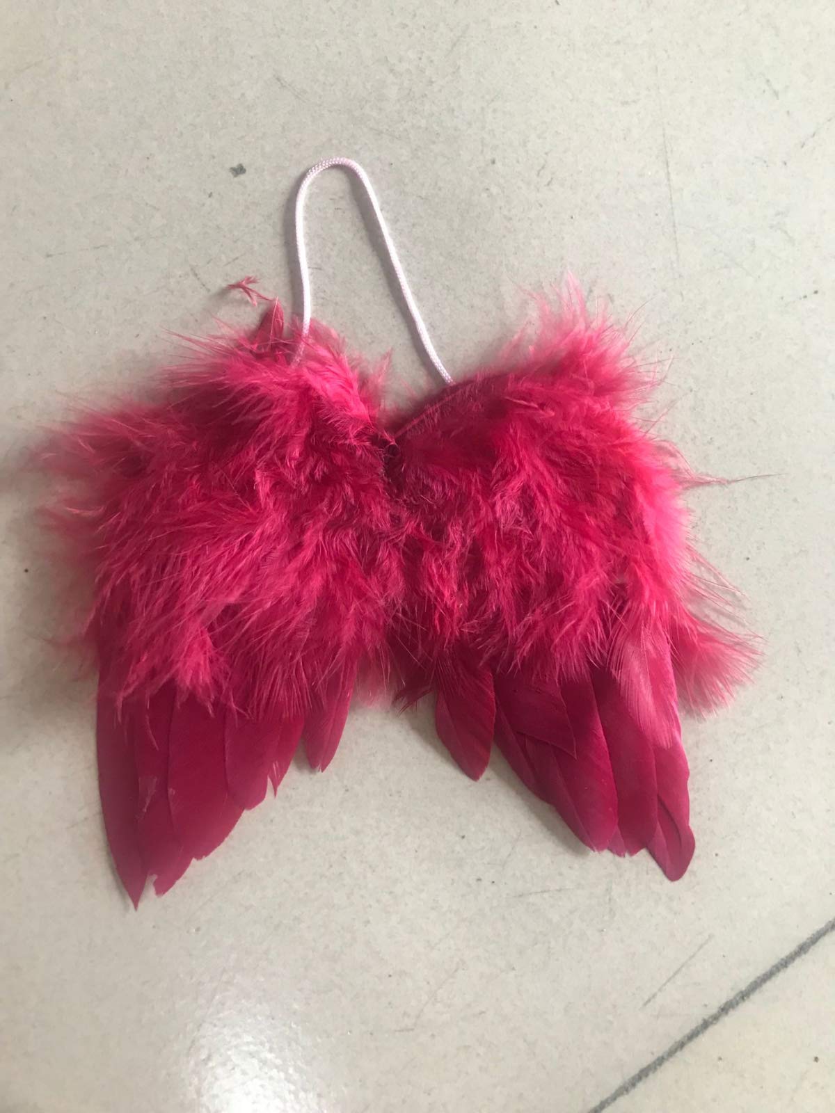 HoitoDeals Feather Hanging Angel Wings For Christmas Tree Decor, Wedding, Party, Birthday Decoration Ornament