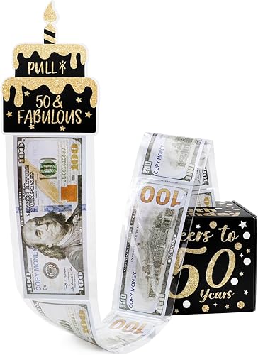 Caja de dinero de cumpleaños para efectivo, caja sorpresa negra, regalo de explosión para hombres, multimillonario con tarjeta extraíble, juego de