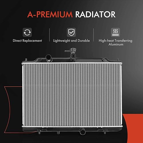 Miniatura 7 de A-Premium Conjunto de radiador de refrigerante del motor compatible con Nissan NV200 2013-2021 y Chevrolet City Express 2015 2016 2017 2018, L4 2.0L