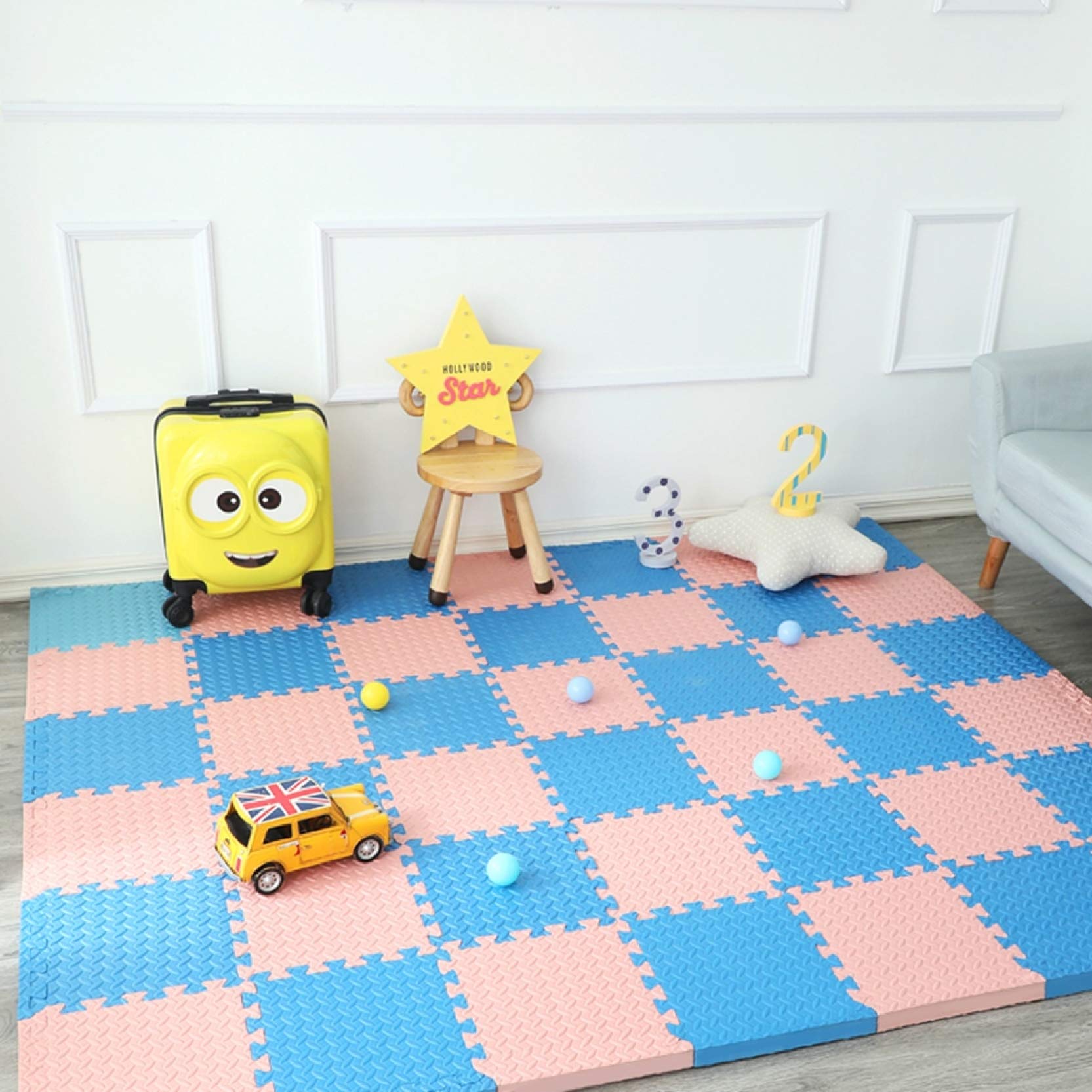 30×30cm 120枚】タイルカーペット 吸音 子供部屋 ペット 騒音対策 30×30cm