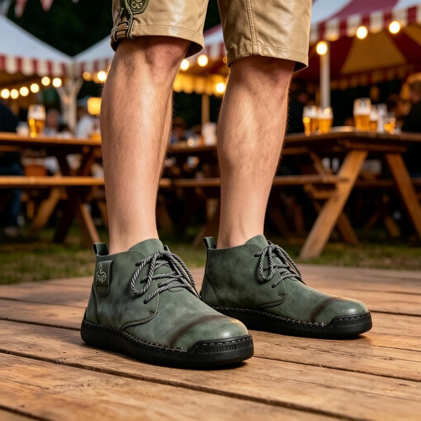Zapatillas Casuales de caña Alta con Cordones, Estilo clásico y de Color Liso.
