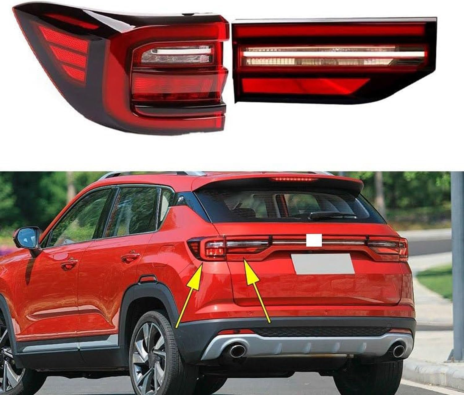 Car Rear Tail Light For Changan CS35 Plus 2018 2019 2020 2021,Taillight Brake Lamp Turn Signal Auto Parts Replacement.,A-inner Left