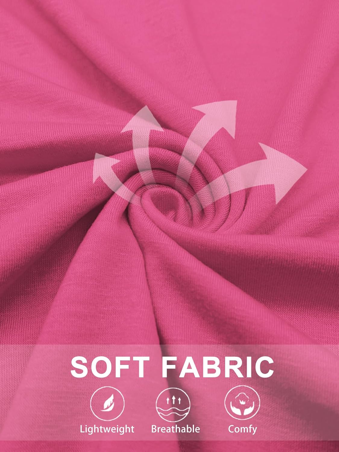 VISLILY Womens-Plus-Size-Summer-Tops Casual Ruffle Sleeve T Shirts Trendy Square Neck Tunics Loose Comfy Pleated Tees - Image 6