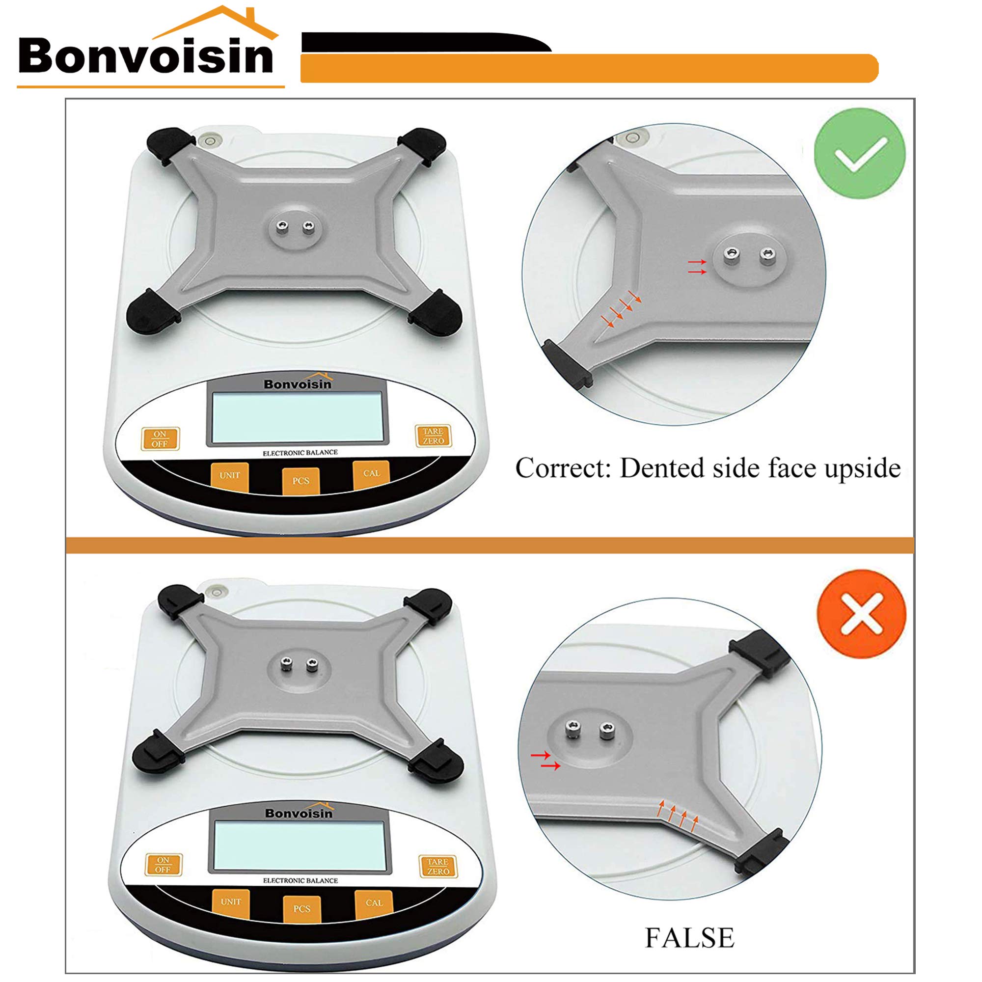 Bonvoisin Analytical Electronic Balance Laborwaage 0,1 g Genauigkeit Laborwaage Gro?er W?gebereich Digitale Küchenwaage Schmuck Goldwaage Pr?zisionswaage (10 kg x 0,1 g)