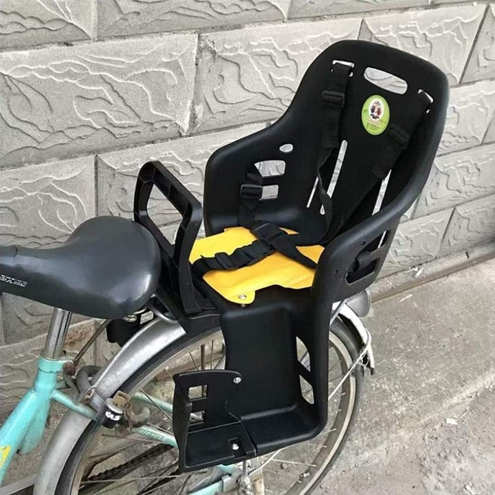 Child Rear Bicycle Seat, Bike Seat Safety Seat Adjustable Child Bike Carrier Seat for Bicycle MTB Road Bike