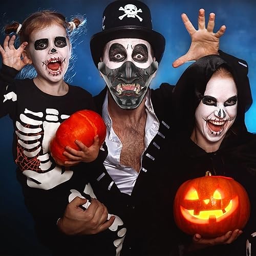 Miniatura 8 de Didiseaon Samurai Oni Half Oni Half Face Oni Face Oni para hombre Oni Half Face Ghost Japonés